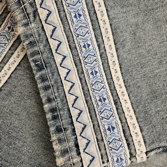 Size 3 Gasoline Denim Midi Skirt - Picture 4 of 6